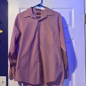 PASTEL PINK AUSTIN MANOR BUTTON UP DRESS SHIRT